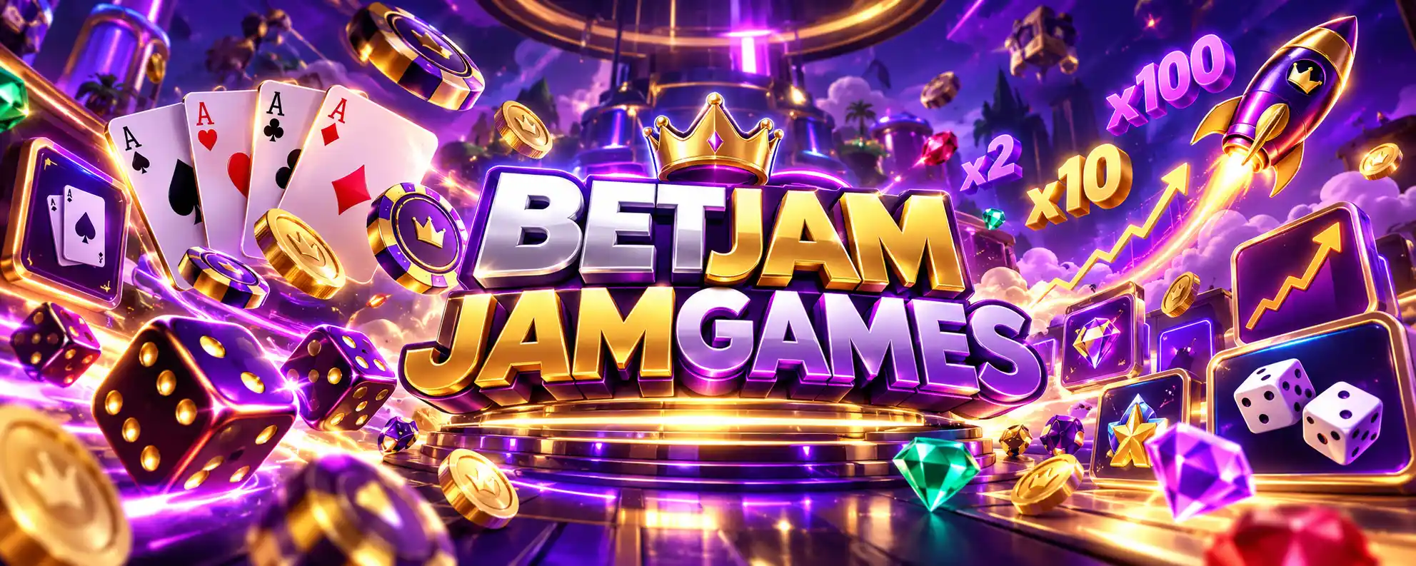 Catálogo JamGames Betjam con juegos de cartas, dados y multiplicadores